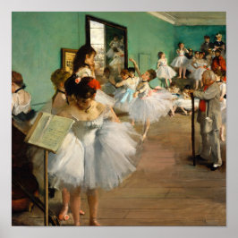 De dansklasse van Edgar Degas Poster