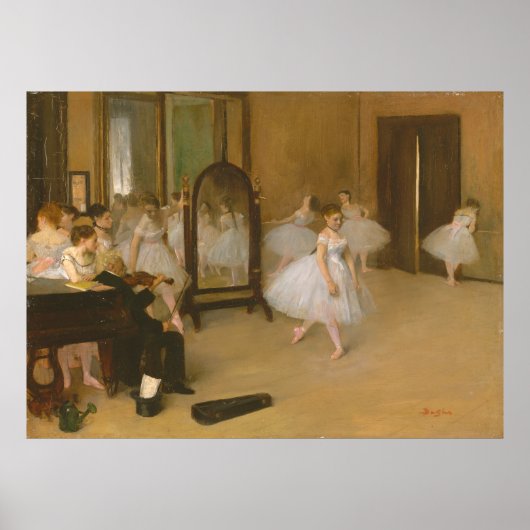 De dansles (1870) Edgar Degas Poster (Voorkant)