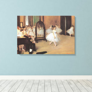 De dansles door Edgar Degas, Vintage ballet Canvas Afdruk