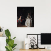 De dansles - Fragonard Rococo Art Poster (Thuiskantoor)