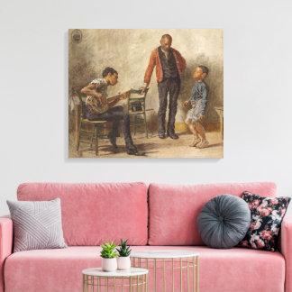 De dansles van Thomas Eakins Canvas Afdruk