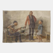 De dansles van Thomas Eakins Theedoek (Horizontaal)