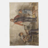 De dansles van Thomas Eakins Theedoek (Verticaal)