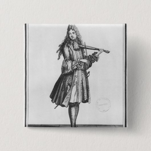 De dansmeester vierkante button 5,1 cm (Voorkant)