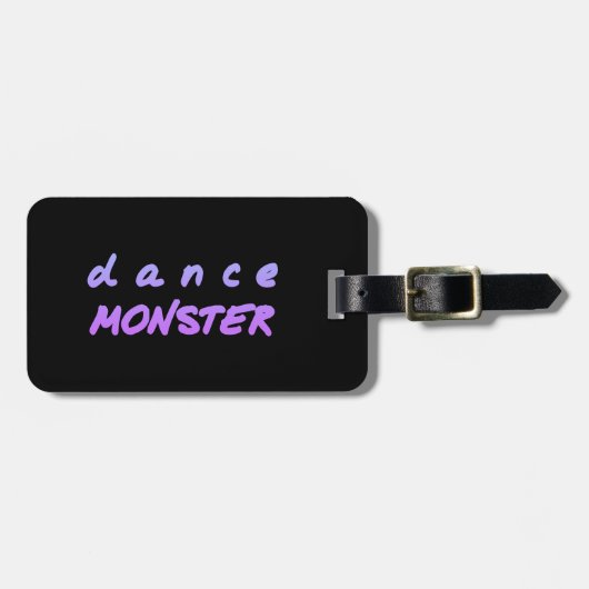 De dansmonster bagagelabel (Voorkant horizontaal)