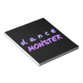 De dansmonster notitieblok (Schuin)