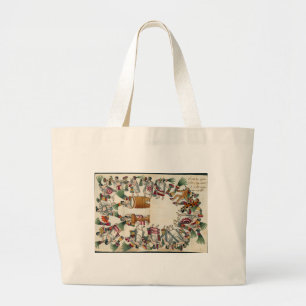De dansstijl van Aztec Noble Dancers Grote Tote Bag