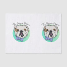 De Dapper Doggies Tissue Paper