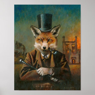 De Dapper Fox 10 x 12,89 afdrukken Poster