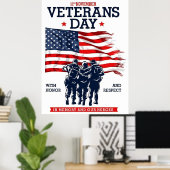 De dapperen herdenken op Veteranendag Poster (Thuiskantoor)