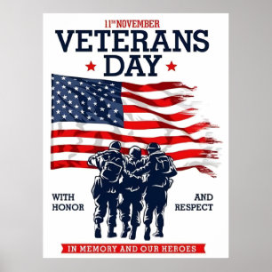 De dapperen herdenken op Veteranendag Poster