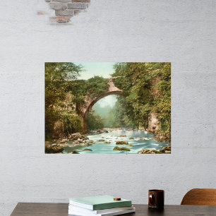 De Dargle-brug in Ierland Poster