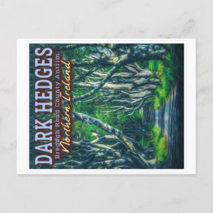 DE DARK HEDGES BEECH TREES - NOORD - IERLAND BRIEFKAART
