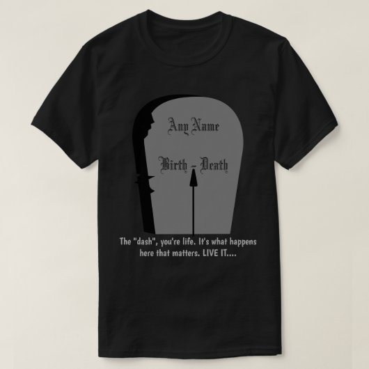 De Dash leeft tot aan zijn volle DK T-shirt (Design voorkant)