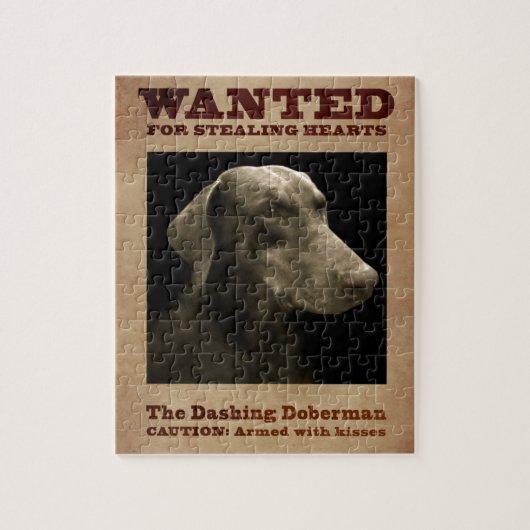 De Dashing Doberman Puzzle Legpuzzel (Verticaal)