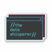 De data fluisteraar sticker (Voorkant)