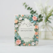 De datum handmatig opslaan briefkaart (Staand voorkant)