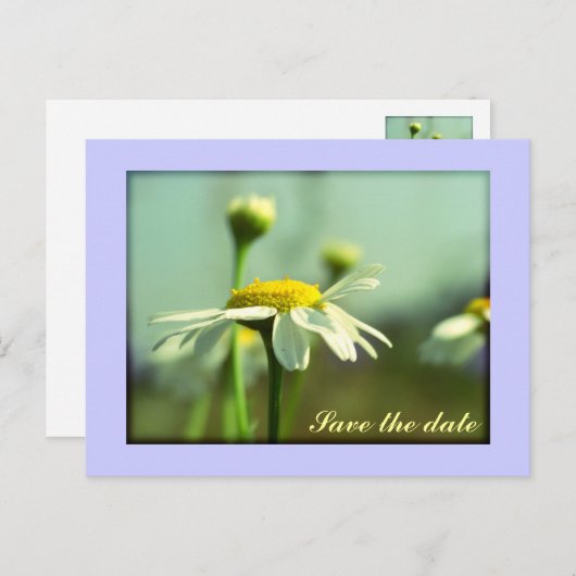 De datum opslaan aankondigingskaart (Voorkant / Achterkant)