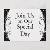 De datum opslaan aankondigingskaart (Achterkant)