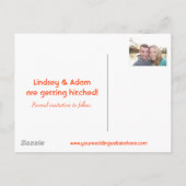 De datum opslaan aankondigingskaart (Achterkant)