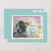 De datum opslaan aankondigingskaart (Voorkant / Achterkant)