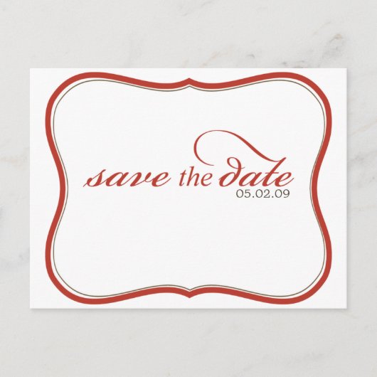 De datum opslaan aankondigingskaart (Voorkant)