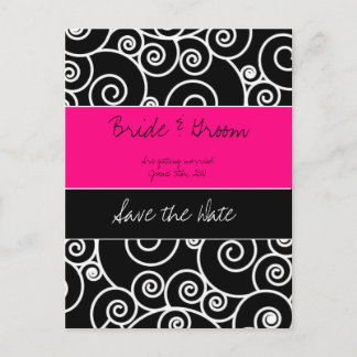 De datum opslaan aankondigingskaart