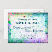 De datum opslaan aankondigingskaart (Voorkant / Achterkant)