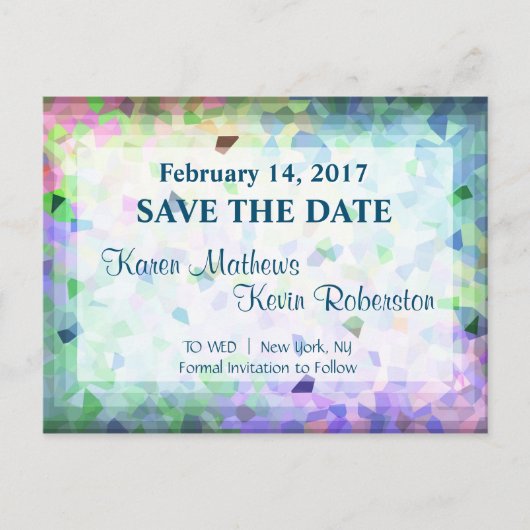 De datum opslaan aankondigingskaart (Voorkant)