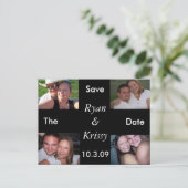 De datum opslaan aankondigingskaart (Staand voorkant)