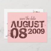 De datum opslaan - Aanpassen Aankondigingskaart (Voorkant / Achterkant)