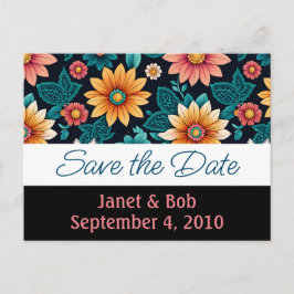  De datum opslaan briefkaart roze