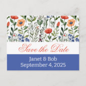 De datum opslaan briefkaart roze (Voorkant)