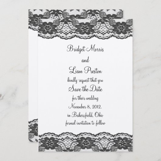 De datum opslaan (champagne) save the date (Voorkant / Achterkant)