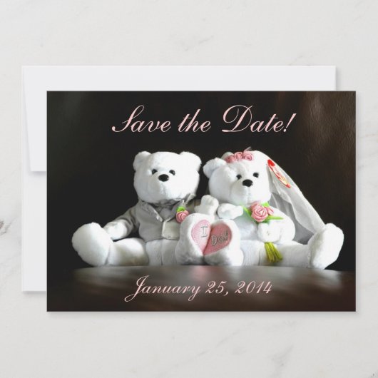 De datum opslaan - Ik doe Beren Save The Date (Voorkant)