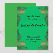 De datum opslaan kaart (Voorkant / Achterkant)