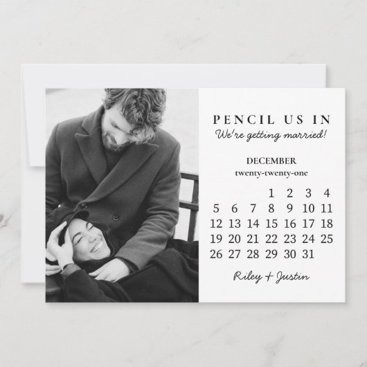 De datum opslaan | Kalender maand december 2021 Kaart (Voorkant)