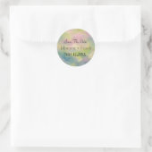 De datum opslaan| Pastels Ronde Sticker (Tas)