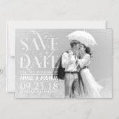 De datum opslaan Photo-Soft Transparent Overlay Te Magnetische Uitnodiging (Voorkant)