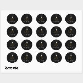De datum opslaan ronde sticker (Vel)
