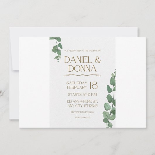 De datum opslaan save the date (Voorkant)