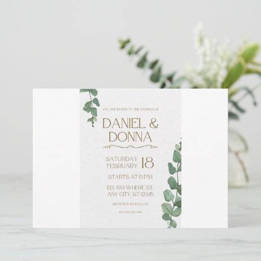 De datum opslaan save the date (Staand voorkant)