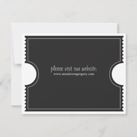 De datum opslaan save the date (Achterkant)