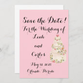 De datum opslaan save the date (Voorkant / Achterkant)