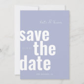 De datum opslaan save the date (Voorkant)