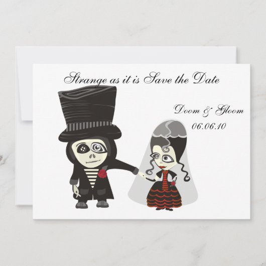 De datum opslaan save the date (Voorkant)