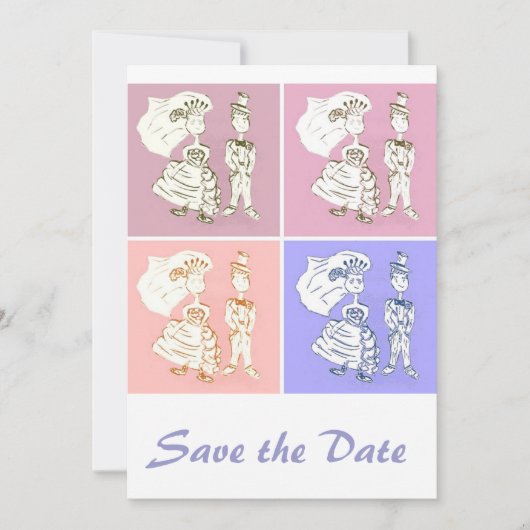 De datum opslaan save the date (Voorkant)