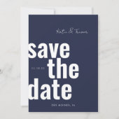 De datum opslaan save the date (Voorkant)