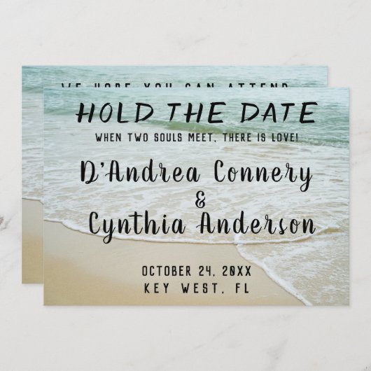 De datum van de aankondiging van het huwelijk voor (Voorkant / Achterkant)