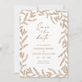 De datum van de valWedding sparen Save The Date (Voorkant)